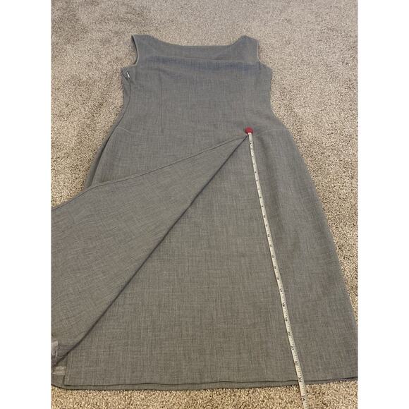 Tahari Womens Gray Sleeveless Suit Dress Light Size 4 - Picture 10 of 12